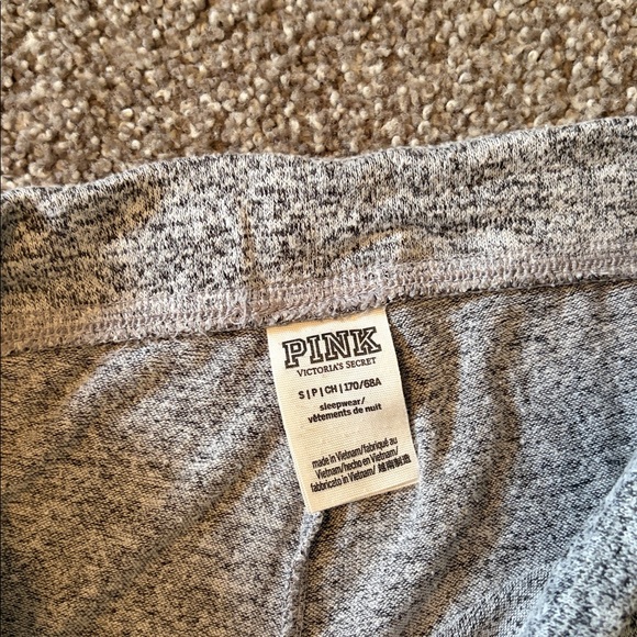 Victoria's Secret Pink Heathered Gray and Black Lounge Pants - Picture 5 of 5